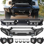 Upgrade Steel Front Rear Bumper W/led Lights+shackles 2018-2020 Ford F150. Fixed Price $467.97.