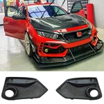 For 2017+ Honda Civic 10TH FK8 Type-r Js Style Fog Lamp Light Trim Covers Frp. Fixed Price $189.05.