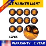 10X Round 3/4" Clearance Amber Led Marker Bullet Auto Truck Trailer Lights Lamp. Fixed Price $12.34.