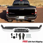 Complete Chrome Rear Step Bumper Assembly For Toyota Tacoma Pickup 2005-2015. Fixed Price $162.98.