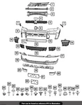 21-24 Jeep Grand Cherokee Front Center Fascia Applique Factory Mopar New Oem. Fixed Price $59.11.