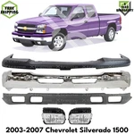 Front Bumper Chrome & Fog Lights Kit For 2003-2006 Chevrolet Silverado 1500. Fixed Price $517.43.