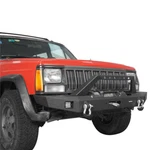 Textured Front Bumper W/2X 18W Led Lights & D-rings For Jeep Cherokee Xj 84-01. Fixed Price $249.36.