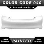 New Painted *040 White* Rear Bumper Cover Replacement For 2012-2014 Toyota Camry. Fixed Price $380.99.