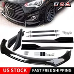 For Hyundai Veloster 2012-21 Front Bumper Lip Spoiler Side Skirt Splitter Strut. Fixed Price $58.89.