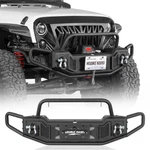 Tubular Steel Front Bumper W/ Winch Plate For 2007-2018 Jeep Wrangler Jku. Fixed Price $299.79.