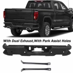 For 2019-2023 Gmc Sierra Chevrolet Silverado 1500 Black Rear Bumper W/ Park. Fixed Price $294.78.