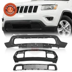3PCS Bumper Cover Kit Set For 2014 2015 2016 Jeep Grand Cherokee Front Textured. Fixed Price $183.22.