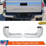 Pair Bumper End Cap Cover For 2016-2023 Toyota Tacoma Rear W/ Sensor Hole Chrome. Fixed Price $47.06.