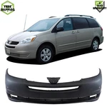 Front Bumper Cover Primed Plastic For 2004-2005 Toyota Sienna. Fixed Price $394.00.