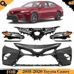 Front Bumper Cover Paintable & Grille Assembly Kit For 2018-2020 Toyota Camry. Fixed Price $1097.89.