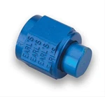 AN12 Fitting Cap And Nut Blue Earls. Fixed Price $19.99.