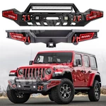 Full Width Front And Rear Bumper W/winch Plate For 2018-2022 Jeep Wrangler Jl. Fixed Price $299.99.
