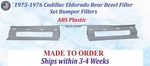 New 1975-1976 Cadillac Eldorado 2 Pc Rear Bezel Set Bumper. Fixed Price $258.99.