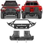 Hooke Road Tubular Front Rear Bumper W/ Jerry Can Holder Fit Toyota Tacoma 16-23. Fixed Price $659.99.