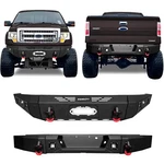 Vijay Front Bumper Rear 2009-2014 Ford F-150(EXCL.RAPTOR)W/D-RINGS. Fixed Price $649.00.