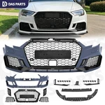For 2017-19 Audi A3 S3 Front Bumper Cover Grille Facelift Set Gloss Black W/hole. Fixed Price $629.96.