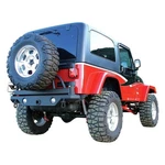 For Jeep Wrangler 87-06 Bumper Recovery Full Width Gloss Black Rear Hd. Fixed Price $957.19.