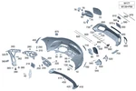 Genuine Mercedes-benz Bumper Lateral Support 232-880-01-03-64. Fixed Price $90.00.