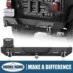 Hooke Road Steel Rear Back Bumper W/ Led Light Fit 1987-2006 Jeep Wrangler Yj Tj. Fixed Price $259.69.