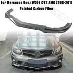 For Mercedes Benz W204 C63 Amg 2008-2011 Carbon Fiber 3PCS Front Bumper Lip Kit. Fixed Price $69.99.