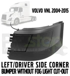 Volvo Vnl Truck 04-15 Bumper Corner Without No Fog Light Hole Left Driver Side. Fixed Price $144.99.