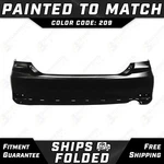 New Painted *209 Black* Rear Bumper Cover For 2011-2013 Toyota Corolla Xrs. Fixed Price $430.99.