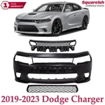 New Front Bumper Cover Primed + Upper & Lower Grille For 2019-2023 Dodge Charger. Fixed Price $425.00.
