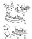 Genuine Mopar Fascia Reinforcement 4805066AC. Fixed Price $179.39.