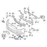 Ford Fusion 2017-2019 HS7Z15266B Left Fog Light Trim Bracket. Fixed Price $39.85.