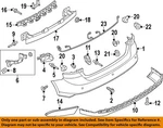 Ford Oem 12-14 Focus Rear Bumper Components-valance CP9Z17810B. Fixed Price $392.79.