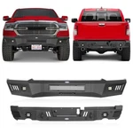 Hooke Road Front+rear Bumper Kit Fit Dodge Ram 1500 19-24 W/2 18W Led Spotlights. Fixed Price $859.99.