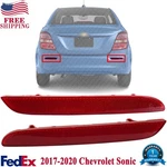 Bumper Reflectors For 2017-2020 Chevrolet Sonic Rear Lh & Rh Side. Fixed Price $60.10.