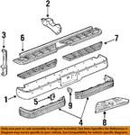 Gm Oem 88-00 Blazer Rear Bumper Components-impact Strip 15574115. Fixed Price $62.99.