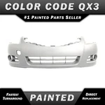 New Painted *QX3 White* Front Bumper Cover For 2010-2012 Nissan Altima Sedan. Fixed Price $440.99.