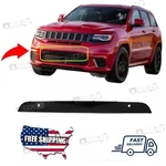 For 2017-2021 Jeep Grand Cherokee Front Bumper Fascia Applique Black 6JW97DX8AB. Fixed Price $43.00.